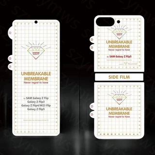 SAMSUNG ฟิล์มไฮโดรเจลคุณภาพสูงสําหรับSamsung Galaxy Z Flip 8 7 6 5 4 3 ฝาครอบด้านหน้าป้องกันหน้าจอMatte Hydrogelฟิล์มสําหรับSamsung Glaxy Z Flip8 Flip7 Flip6 Flip5 Flip4