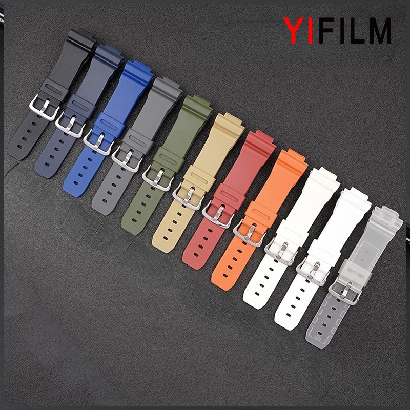 Yifilm สายนาฬิกาข้อมือเรซิ่น กันน้ํา แบบเปลี่ยน สําหรับ Casio G-shock GBD-800 GBA-800 GMA-B800 810 GBD-800 GA-800