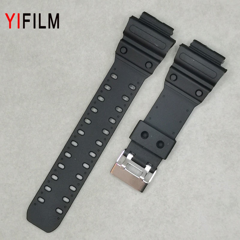 Yifilm สายนาฬิกาข้อมือซิลิโคน ระบายอากาศ แบบเปลี่ยน สําหรับ Casio G-shock GX-56BB GXW-56 GX56BB GXW5