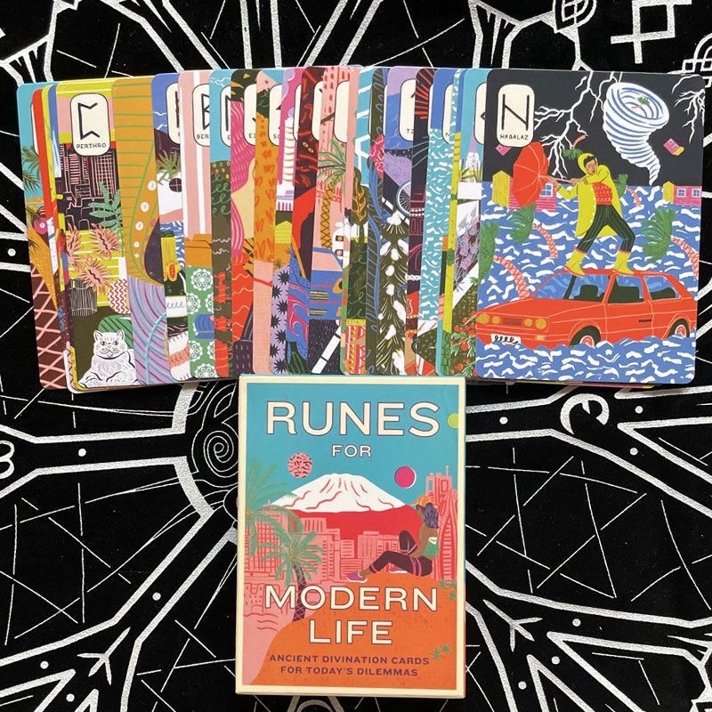Modern Life Runey Rune Card Runes สําหรับ Modern Life English การ์ดเกมกระดานแบบกําหนดเอง