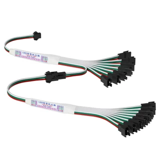 BTF-LIGHTING 3Pin Mini SPI RGB LED เครื่องขยายเสียง TTL 1 ถึง 4/8 สําหรับ WS2811 WS2812B RGB LED Light Strip 5 V-24 V
