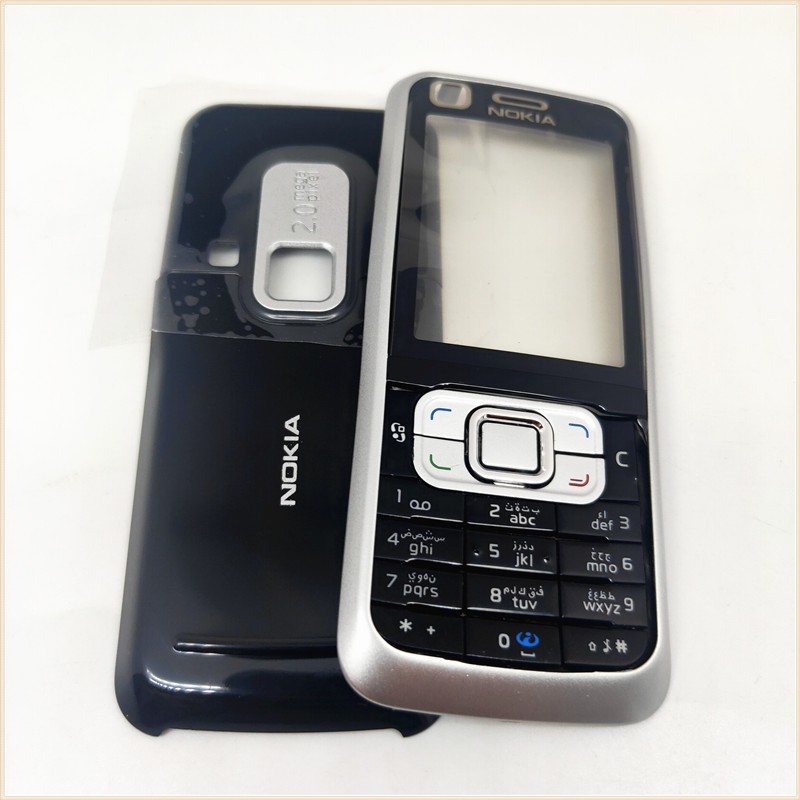 ใหม่สําหรับ Nokia 6120 6120C โทรศัพท์ฝาครอบกรณี + Keypad + แบตเตอรี่ปกหลัง