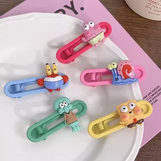 กิ๊บติดผม ลายการ์ตูน SpongeBob SquarePants น่ารัก สีสันสดใส เหมาะกับของขวัญ สําหรับนักเรียนผู้หญิง y2k