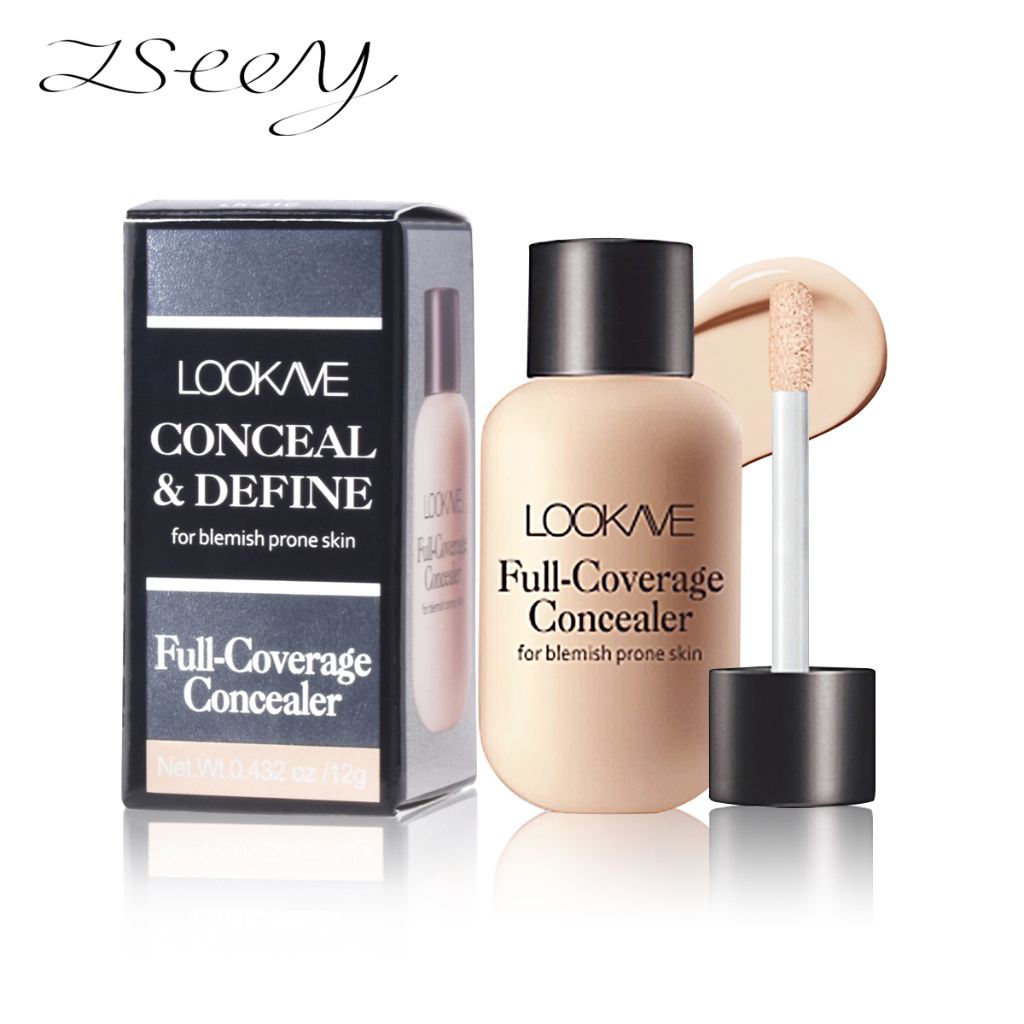 Zseey คอนซีลเลอร์เนื้อลิขวิด ปกปิดรอยคล้ําใต้ตา สิว 12 กรัม