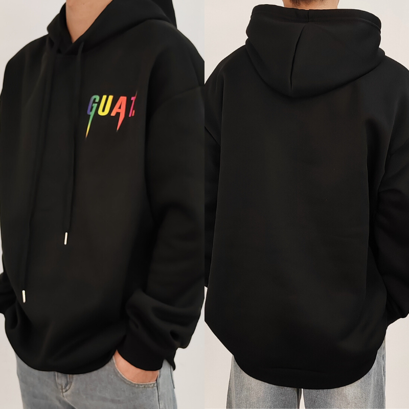 Vela หลวมสําหรับผู้ชายหญิงเสื้อกันหนาวมีฮู้ดสไตล์เกาหลี เสื้อ แบบสวม ทรงหลวม พิมพ์ลาย สไตล์สตรีท เรียบง่าย ให้ความอบอุ่น สําหรับผู้ชาย วัยรุ่น หลากหลายสไตล์ให้เลือก - รูปที่ 4