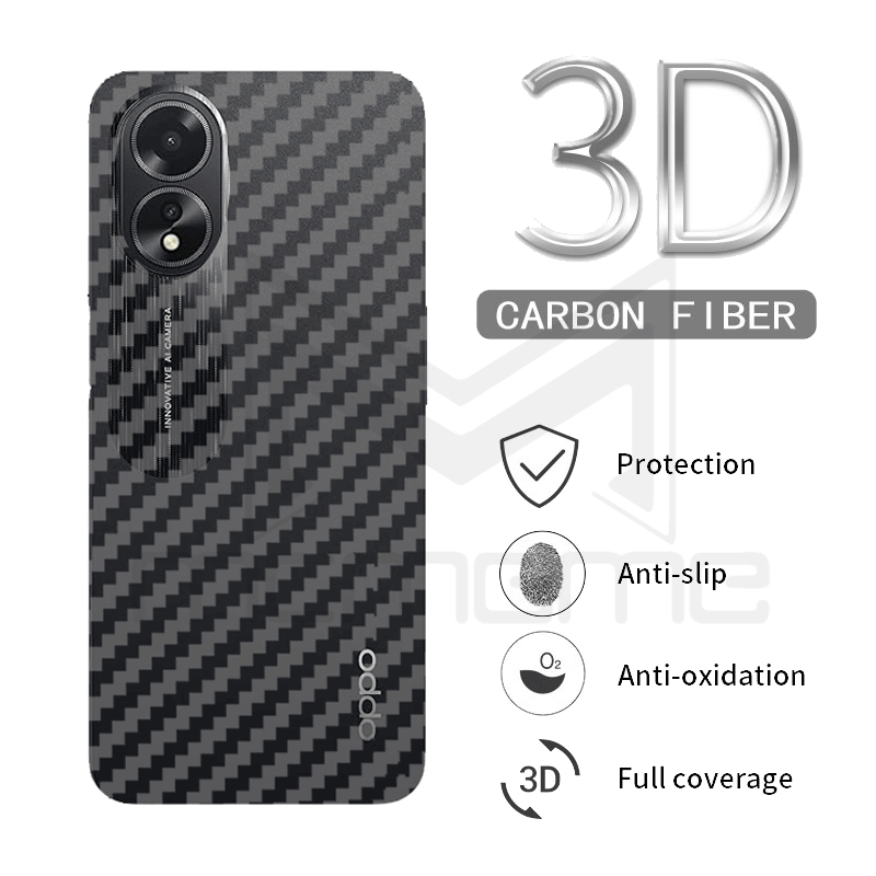 OPPO A60 A3x A3 A5 Pro A98 A58 A78 A38 A18 A59 A79 A77s A17 A17K A95 A76 A77 A16 A16k A96 A57 A54 A94 A74 A53 A92 A3s เคสโทรศัพท์คาร์บอนไฟเบอร์สำหรับ