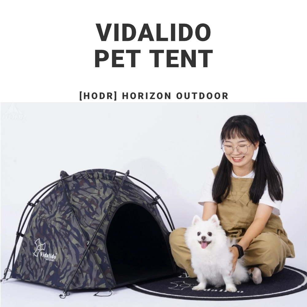 【HODR】Vidalido เต็นท์ลูกบอล ลายพราง ขนาดเล็ก ระบายอากาศ กันน้ํา กันลม สําหรับสัตว์เลี้ยง สุนัข แมว ตั้งแคมป์ กลางแจ้ง