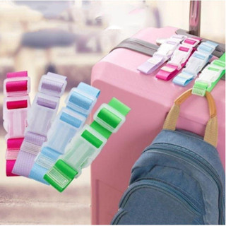 สายรัดกระเป๋าเดินทาง ความยาวปรับได้ เข็มขัดสัมภาระ แบบพกพา ห…