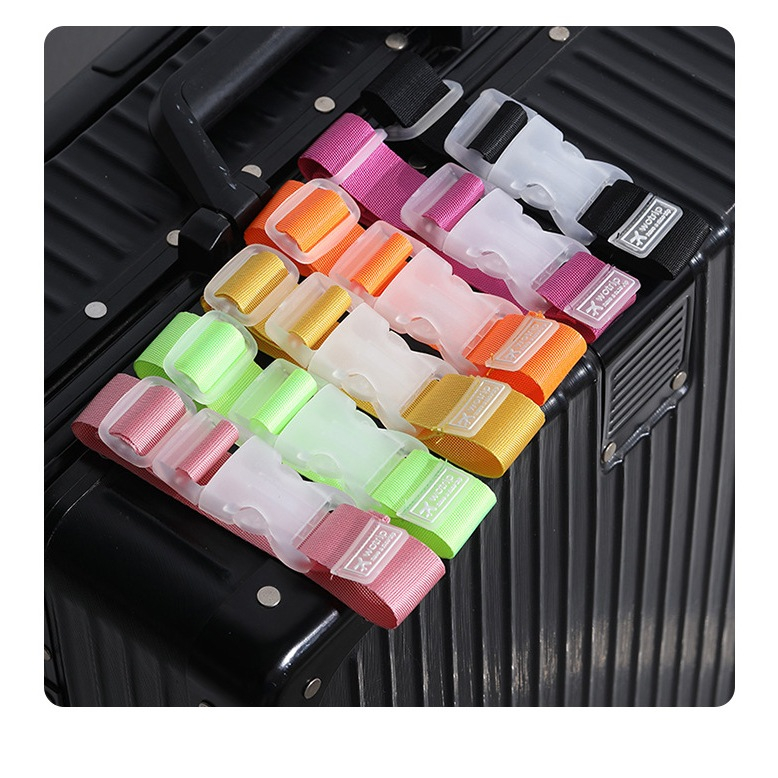 [พร้อมส่งในไทย] สายรัดกระเป๋าเดินทาง บทความคงที่ ความยาวปรับได้ แบบพกพา Luggage strap