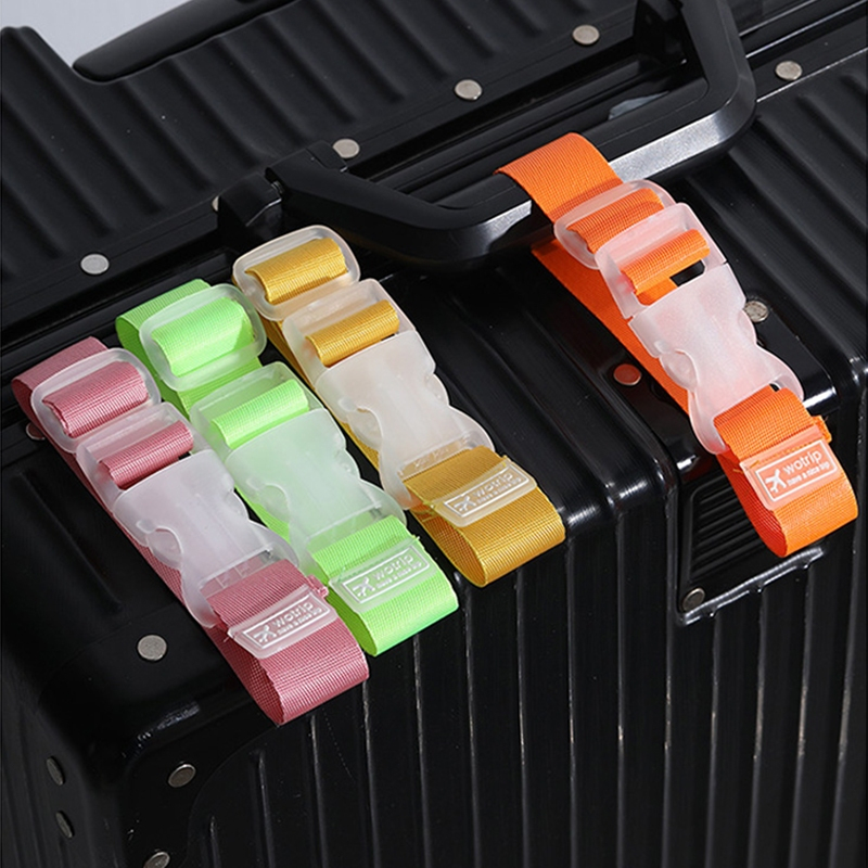[พร้อมส่งในไทย] สายรัดกระเป๋าเดินทาง บทความคงที่ ความยาวปรับได้ แบบพกพา Luggage strap