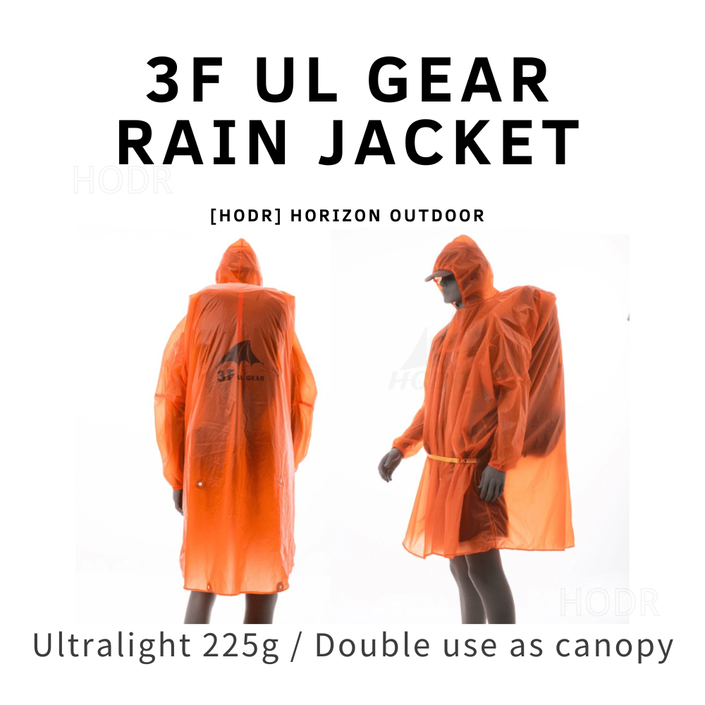 【HODR】3F UL GEAR เสื้อฝนแขนยาว 15D ไนลอน น้ำหนักเบา