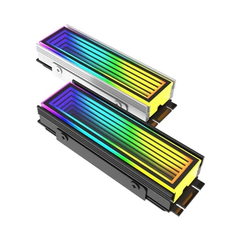 Ice Whale S30 M. 2 โซลิดสเตทไดรฟ์ SSD 2280 ฮีทซิงค์ ARGB ประสิทธิภาพแสงอลูมิเนียมทั้งหมดฮีทซิงค์ช่อง nvme กระจกพันชั้น