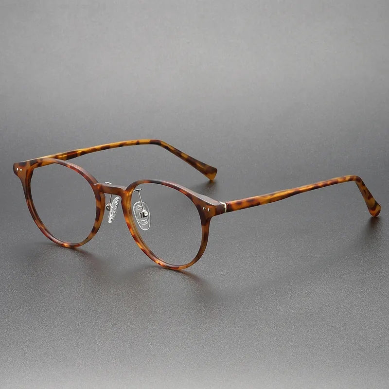 ใหม่ แว่นตา กรอบทรงกลม ป้องกันแสงสีฟ้า สไตล์วินเทจ น้ําหนักเบา TR90 แฟชั่น สําหรับทุกเพศ LY2319