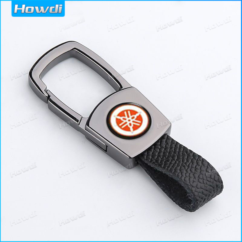 พวงกุญแจหนัง พวงกุญแจโลหะ อัลลอย พร้อมโลโก้ สําหรับ Yamaha