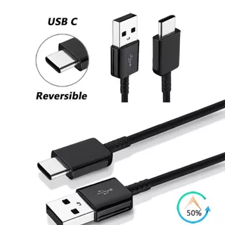 Type C USB Cable Charger สําหรับ A20 A30 A40 A50 A30S S8 S8+ S9 S10 A8 A9 Plus Type-C Fast สายชาร์จข้อมูลอะแดปเตอร์