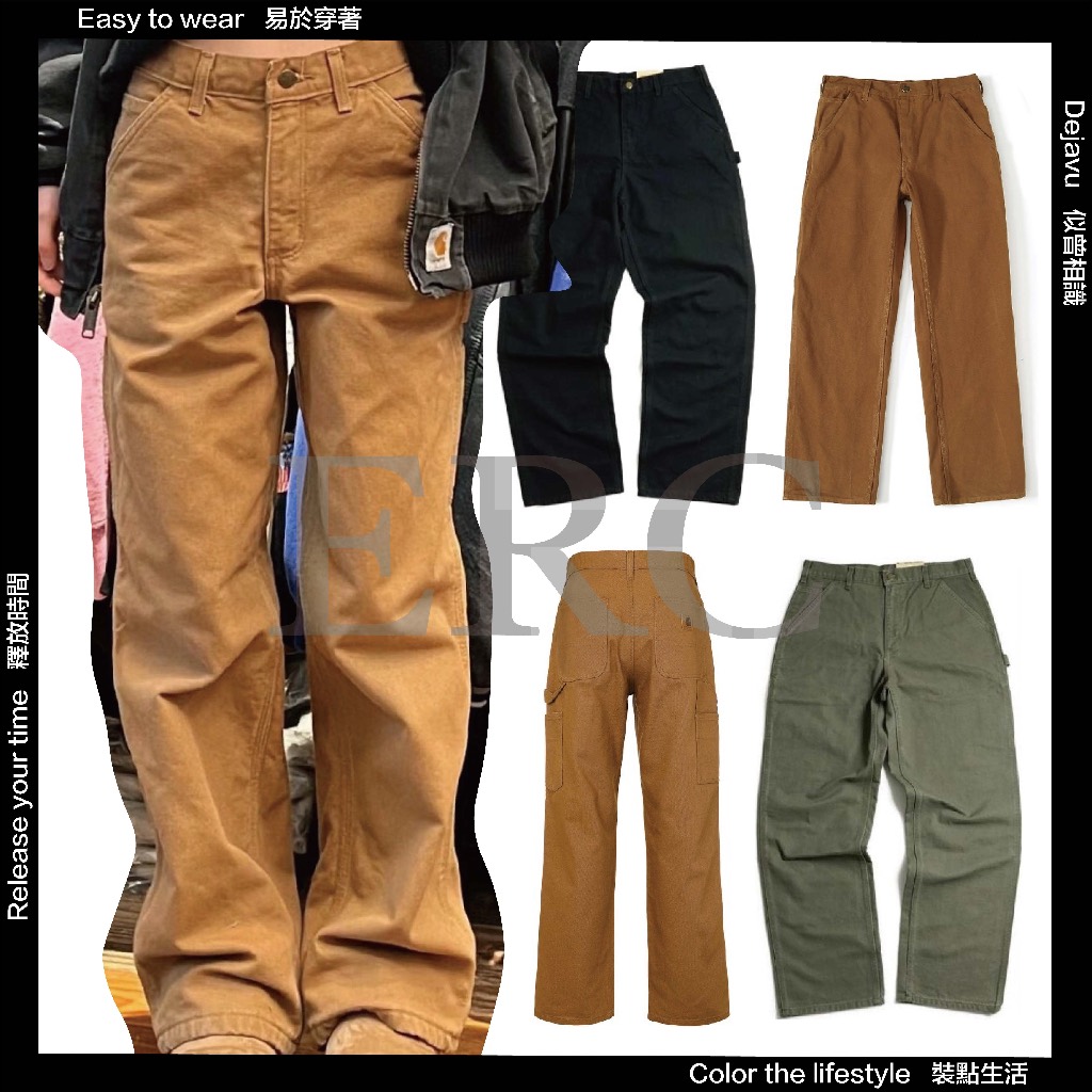 [ERC] Carhartt B11 One-Knee Logging Pants Carhartt Main Line Multi-Pocket Straight Overalls Casual P