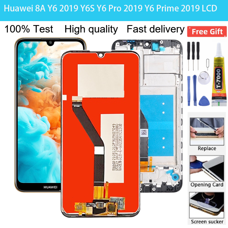 สําหรับ Huawei 8A Y6 2019 Y6S Y6 Pro 2019 Y6 Prime 2019 Honor 8A Lcd Touch Screen Digitizer Assembly