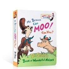 Mr. Brown Can Moo! Can You? Dr. Seuss's Book of Wonderful Noises Board book English Activity Books for Kidsหนังสืออังกฤษ