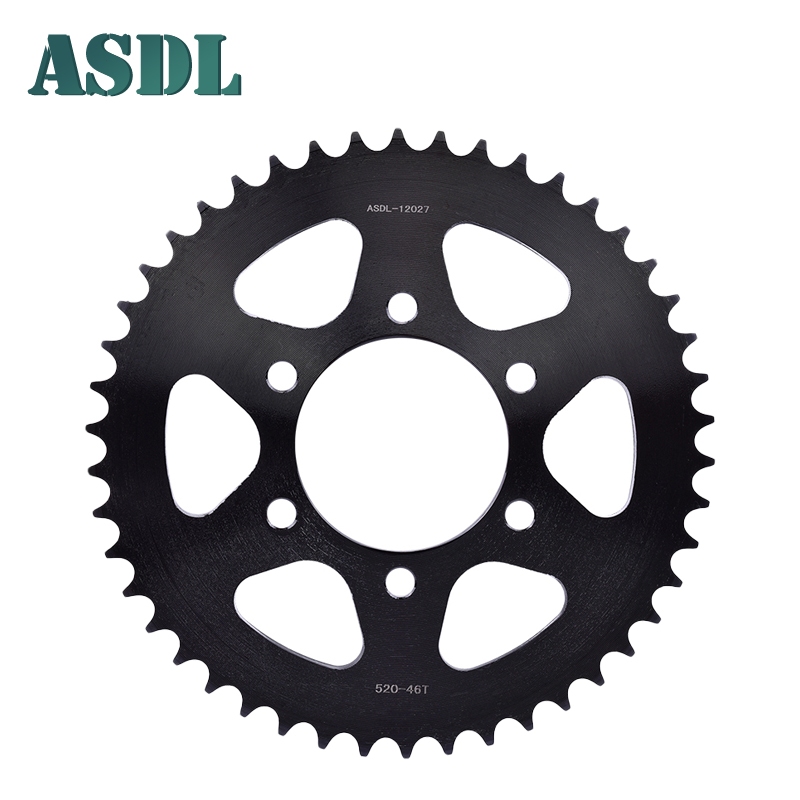 Asdl รถจักรยานยนต์ 520 15T 46T ด้านหน้าและด้านหลังเฟืองโซ่ Counterbore Hole สําหรับ Kawasaki 400 Nin