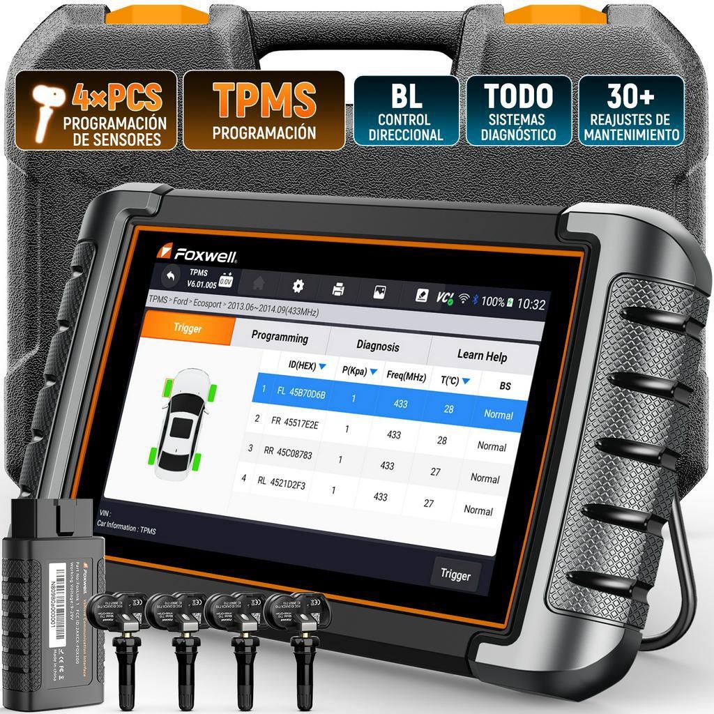 FOXWELL NT809TS OE-Level Obd2 Bluetooth Obd2 Scanner Car Scanner Car Diagnosis Odb2 Car Diagnostic T