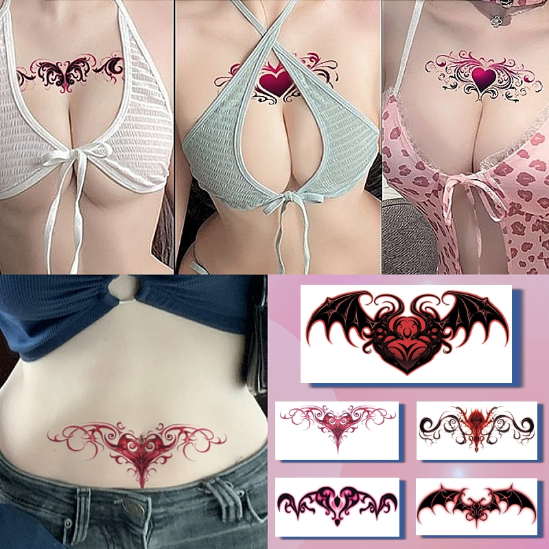 Romantic Innocence Series สติกเกอร์รอยสักชั่วคราว กันน้ํา ติดทนนาน 3-5 วัน