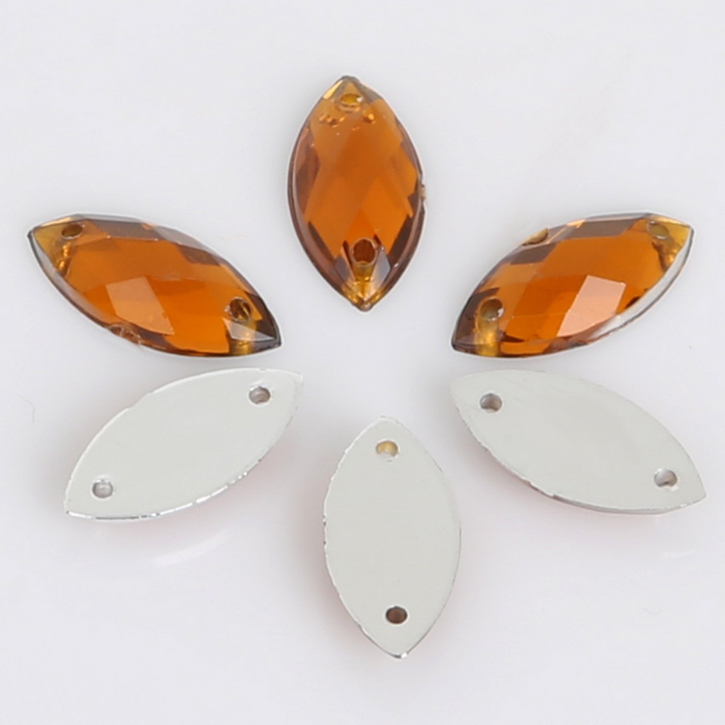 ลูกปัดอะคริลิค รูปดวงตาม้า แบบหลวม สองรู สําหรับทําเครื่องประดับ DIY จํานวน 50 ชิ้น - รูปที่ 5