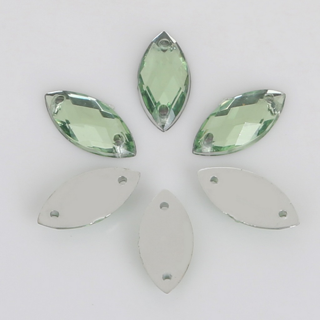 ลูกปัดอะคริลิค รูปดวงตาม้า แบบหลวม สองรู สําหรับทําเครื่องประดับ DIY จํานวน 50 ชิ้น - รูปที่ 6