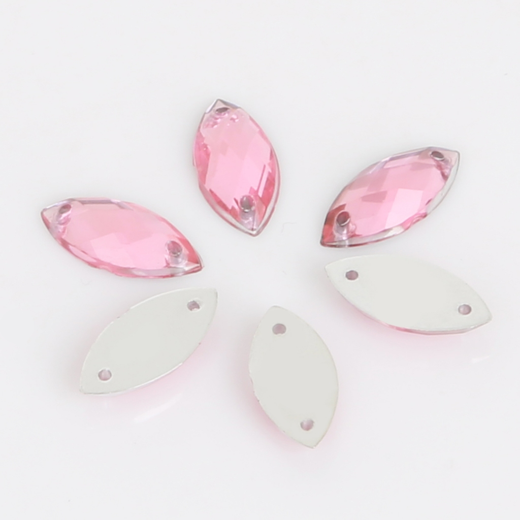 ลูกปัดอะคริลิค รูปดวงตาม้า แบบหลวม สองรู สําหรับทําเครื่องประดับ DIY จํานวน 50 ชิ้น - รูปที่ 7