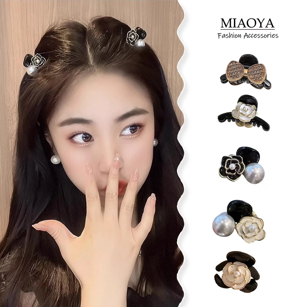 กิ๊บติดผม รูปดอกไม้ ประดับมุก สไตล์เกาหลี สําหรับเด็กผู้หญิง และนักเรียน