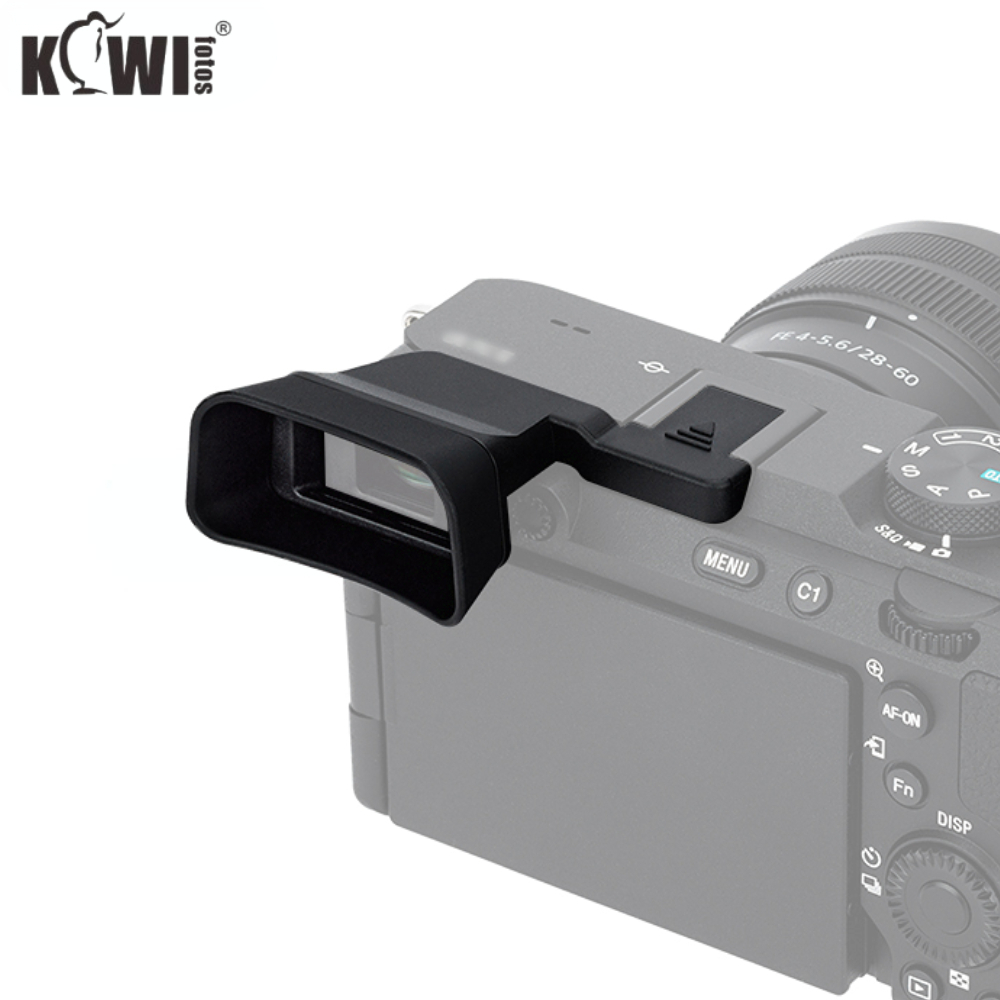 Kiwifotos ช่องมองภาพกล้อง แบบยาง อุปกรณ์เสริม สําหรับ Sony a7C II R a7CII a7CR A7C2