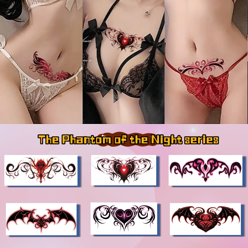สติกเกอร์รอยสักชั่วคราว ลายขนนก สีดํา กันน้ํา ติดทนนาน 3-5 วัน