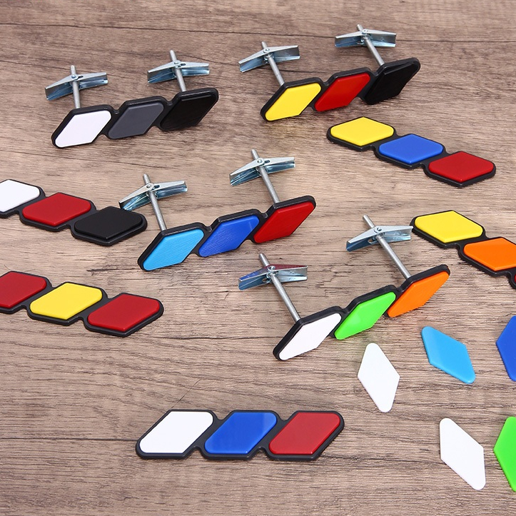 ใหม่ 3 Tri-สี Grille Badge Emblem Universal Cellular Network Strip Of Air Inlet Grille สําหรับ TOYOTA 4Runner Tundra Rav4 Highlander BMW Perodua honda