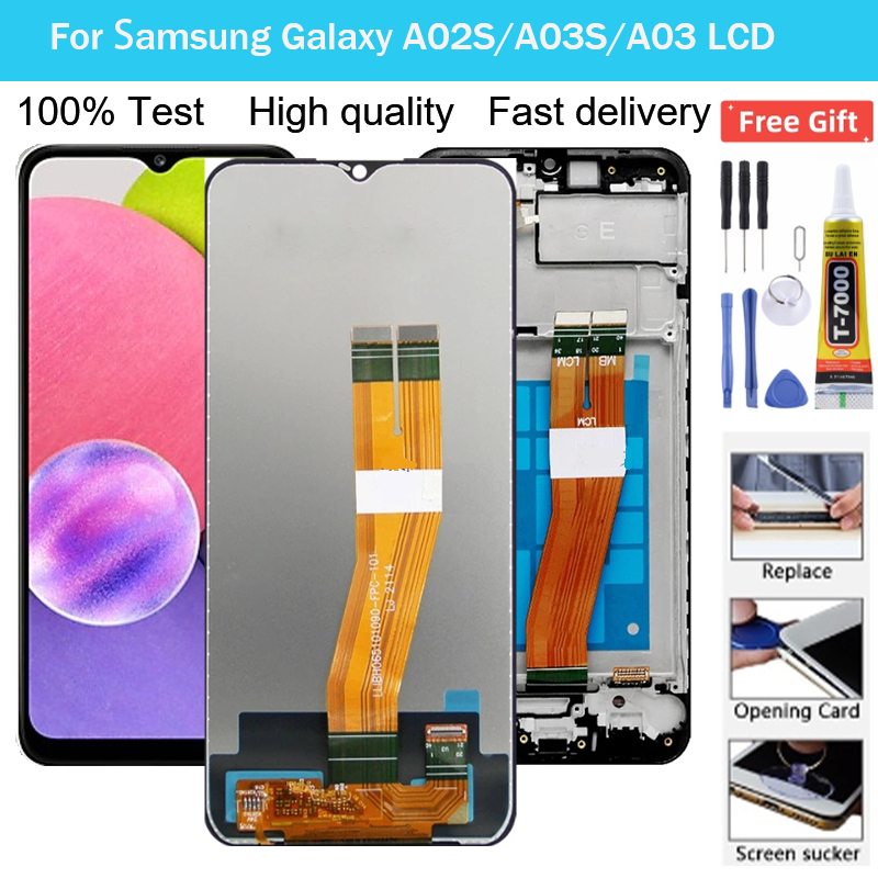 สําหรับ Samsung Galaxy A02S/ A03 /A03S/A025/ A025F LCD Touch Screen Digitizer Assembly เปลี่ยนโทรศัพ