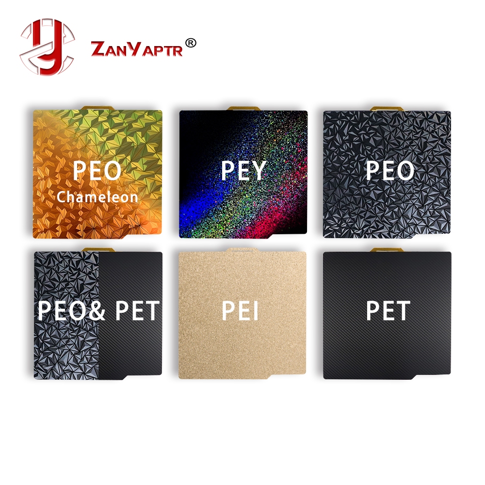แผ่นเหล็ก PET PEI สองด้าน 257x257 มม. สําหรับอัพเกรดเครื่องพิมพ์ 3D Bambu Lab x1 Lab P1P
