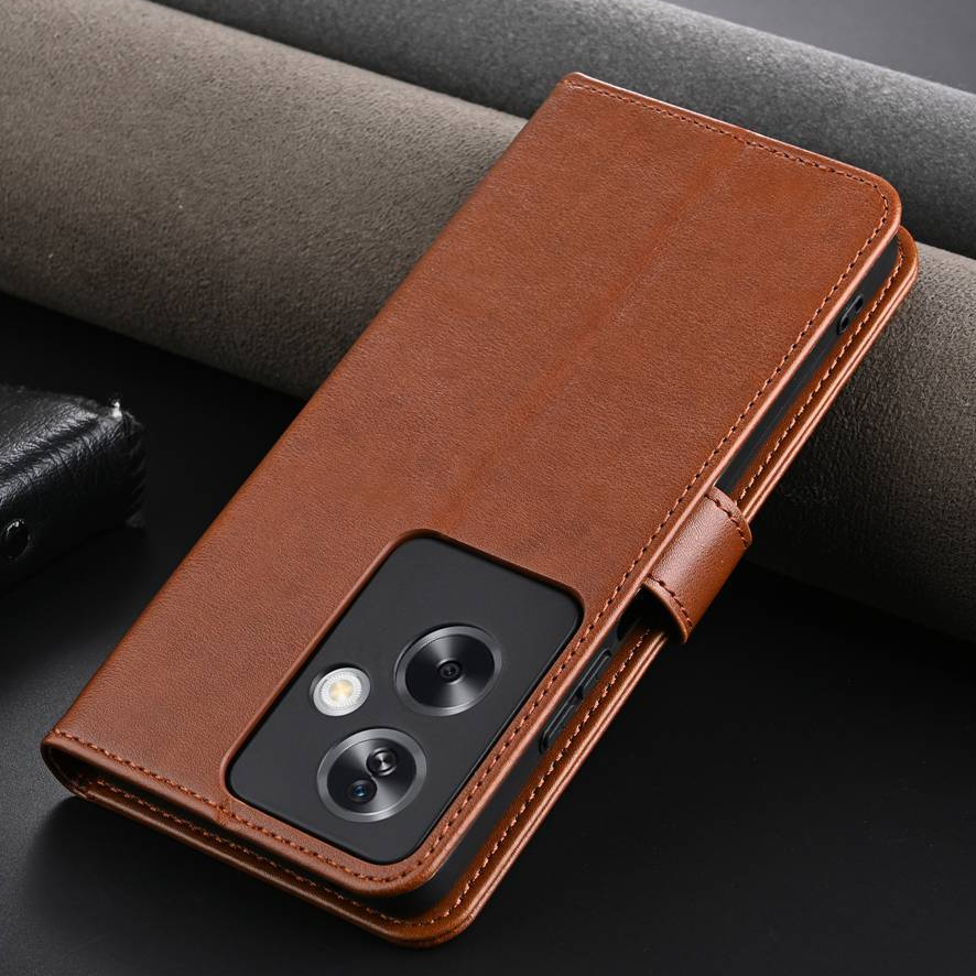Flip Casing OPPO A1 A2 Pro A79 A98 F23 Case Magnetic Cover PU Leather Mobile Phone Protector Y-01