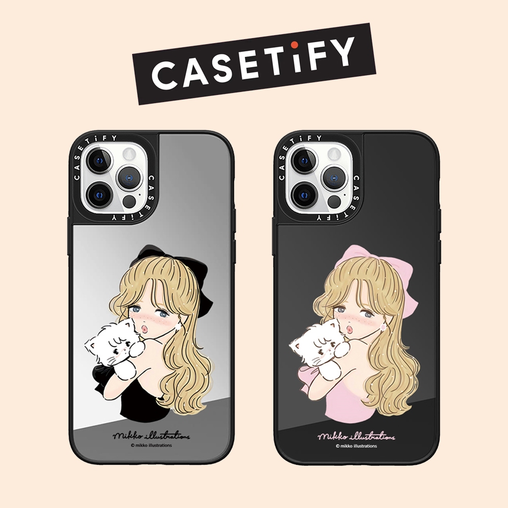Drop proof CASETIFY phone case for iPhone 15 15Pro 15promax 14 14pro 14promax 13 13pro 13promax Side printing hard case 12 12pro 12promax MIKKO Girls iPhone 11 case high-quality