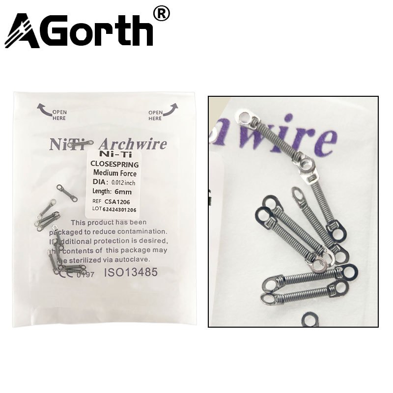 Agorth สปริงคอยล์แรงบิด สปริงปิดฟัน สําหรับภายในรถยนต์ 10 ชิ้น ต่อแพ็ค