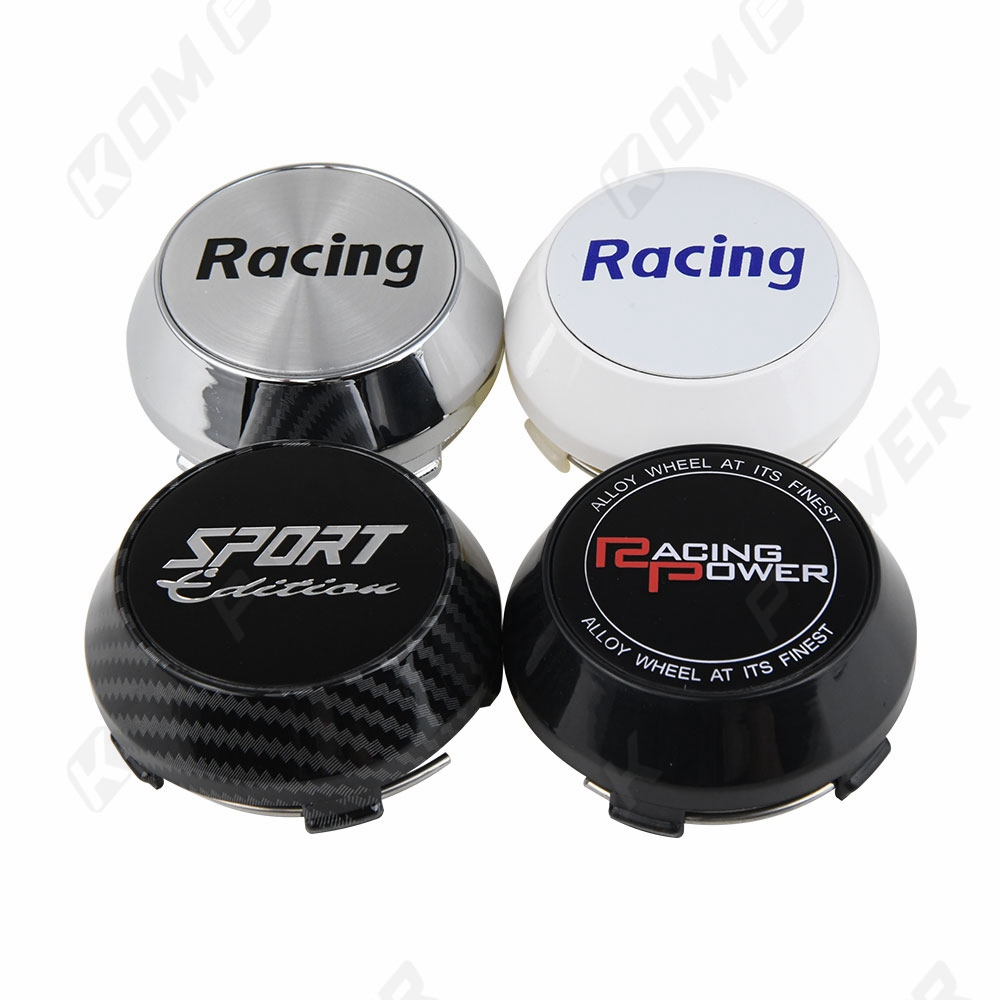 1ชุด/4ชิ้น OD 60MM / ID 56มม ฝาครอบดุมล้อ Sportโลโก้ ฝาครอบดุมล้อรถเก๋ง แข่งรถฝาดุมล้อ