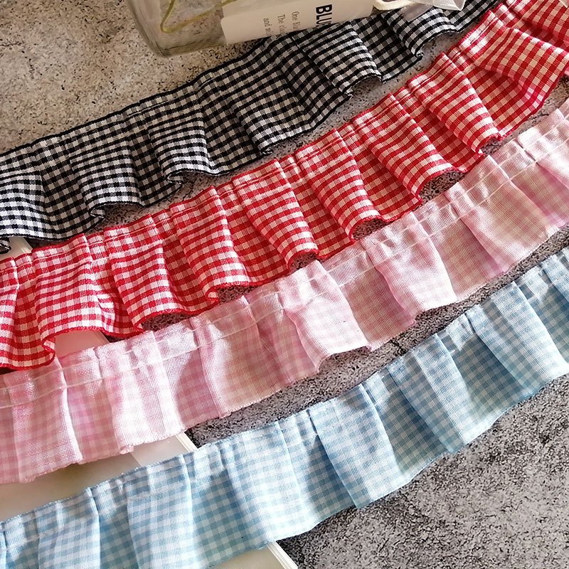 แนะนำ ผ้าม่าน 1 หลาสองชั้นสีดํา Organza ลูกไม้ Trim ผ้าปูที่นอนผ้าม่านเสื้อผ้าข้อมืออุปกรณ์ตกแต่งจีบตาข่ายลูกไม้ Trim ราคาพิเศษ มีเก็บเงินปลายทาง