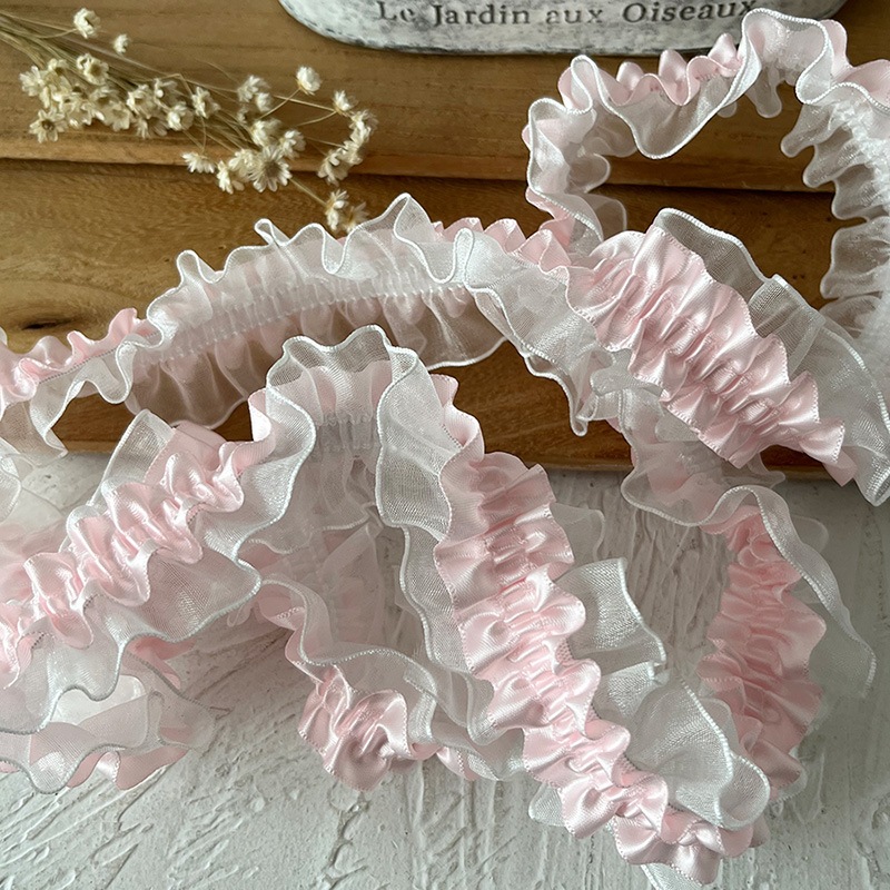 แนะนำ ผ้าม่าน 1 หลาสองชั้นสีดํา Organza ลูกไม้ Trim ผ้าปูที่นอนผ้าม่านเสื้อผ้าข้อมืออุปกรณ์ตกแต่งจีบตาข่ายลูกไม้ Trim ราคาพิเศษ มีเก็บเงินปลายทาง