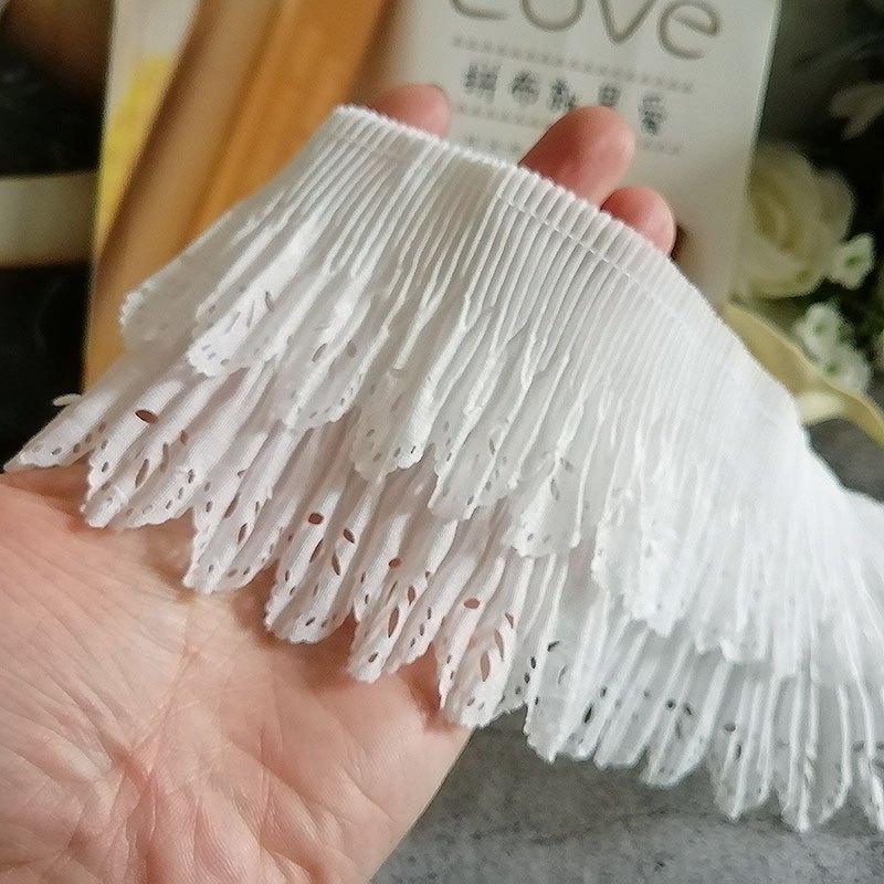 แนะนำ ผ้าม่าน 1 หลาสองชั้นสีดํา Organza ลูกไม้ Trim ผ้าปูที่นอนผ้าม่านเสื้อผ้าข้อมืออุปกรณ์ตกแต่งจีบตาข่ายลูกไม้ Trim ราคาพิเศษ มีเก็บเงินปลายทาง