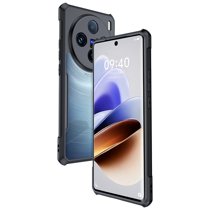 Xundd Vivo X100/X100s Pro/X100 Pro เคส ถุงลมนิรภัย กันกระแทก ลายนิ้วมือ เคสแม่เหล็ก เหมาะสําหรับ