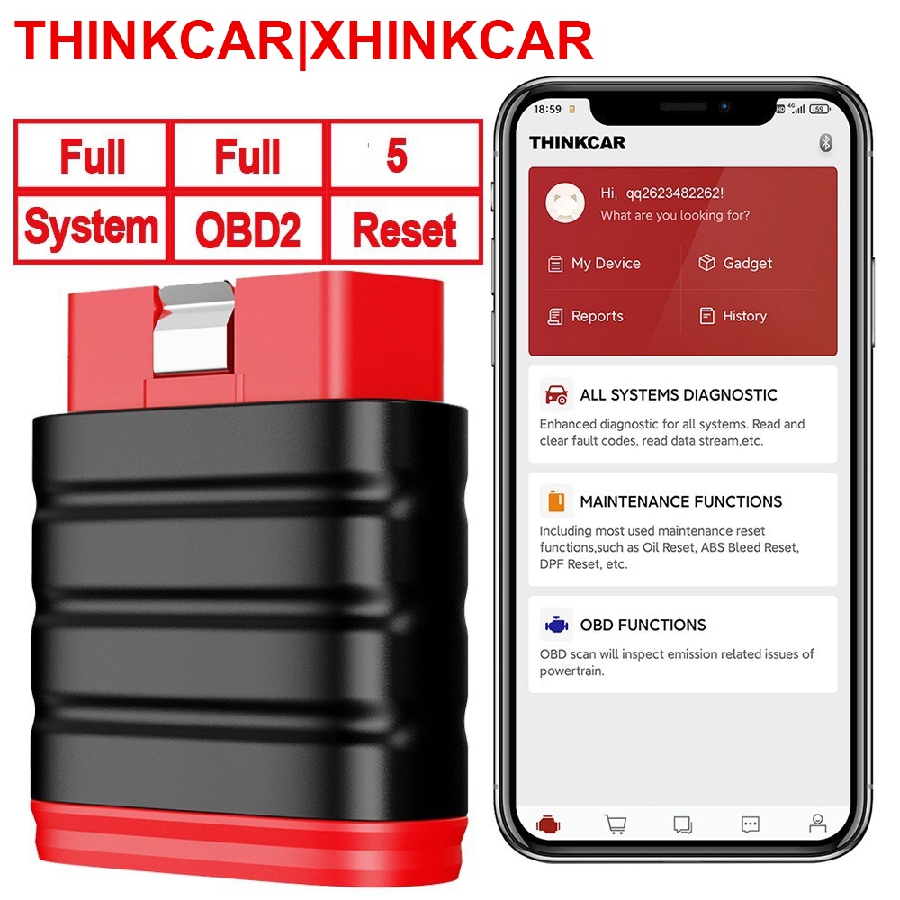THINKCAR THINKSAFE Advanced Obd2 Bluetooth Obd2 Scanner Car Scanner Car Diagnosis Odb2 Car Diagnosti