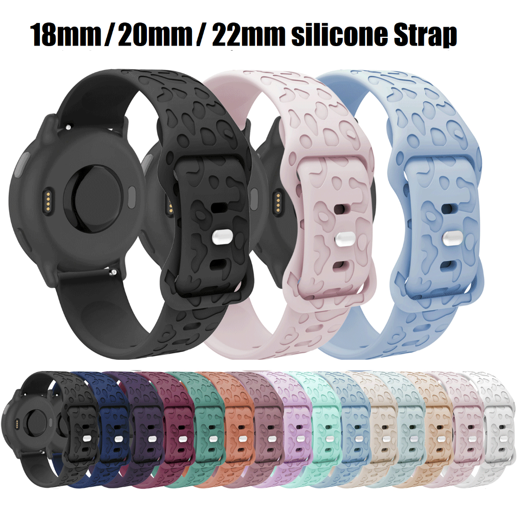 18mm 20 22mm Patterned Silicone Huawei watch gt 6 pro / huawei watch gt 5 สาย Huawei gt6 pro สายนาฬิ