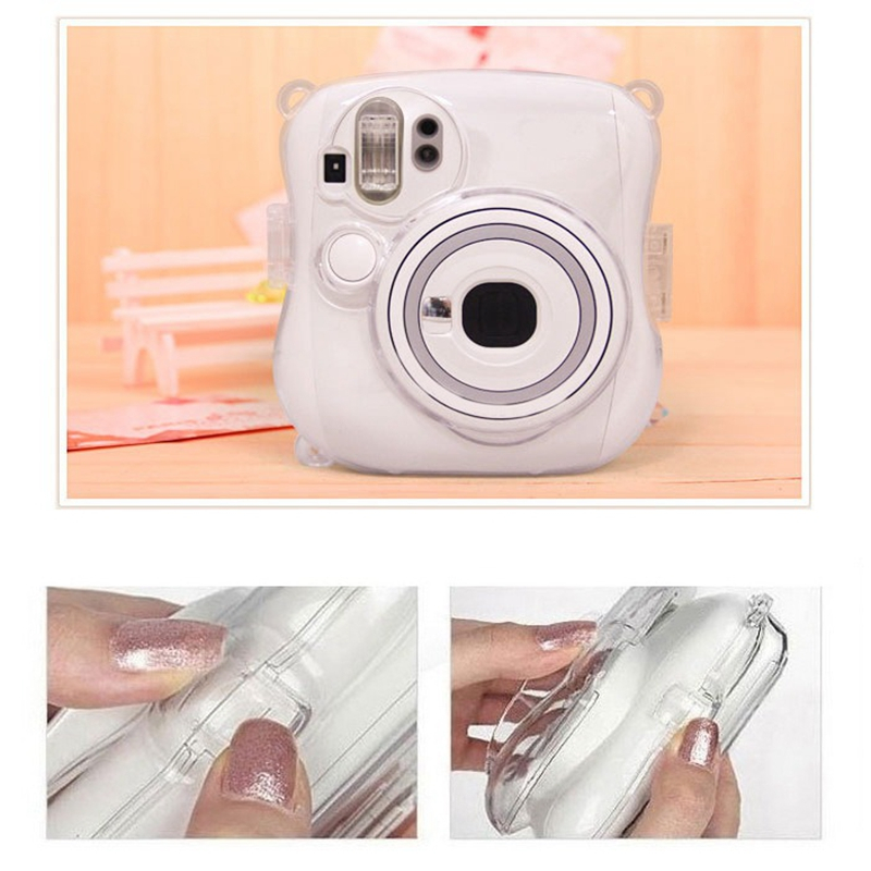 [Film Lab] เคสใส Instax Mini 25/26+ เคสกล้อง เคสป้องกันกล้อง กับสายคล้อง CAA06