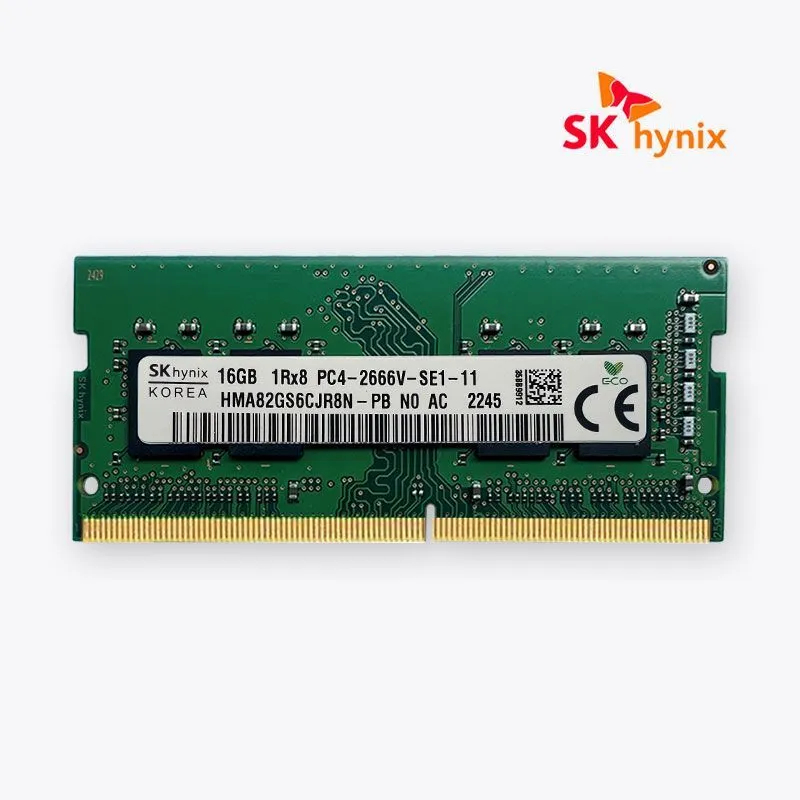 Sk Hynix แรมหน่วยความจําแล็ปท็อป โน้ตบุ๊ก DDR4 4GB 8GB 16GB DDR4 2666Mhz SODIMM สําหรับ Intel และ AMD