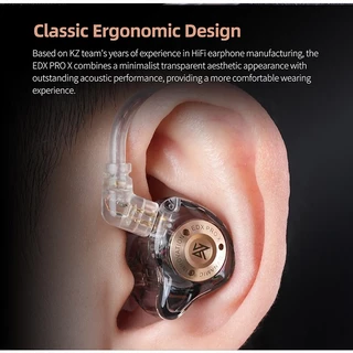 Kz EDX PRO X หูฟังไดนามิก HIFI เบส สําหรับเล่นกีฬา KZ EDX PROX ZSTX ZSN PROX EDC EDA