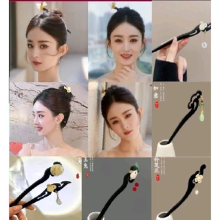 ใหม่ กิ๊บติดผมไม้จันทน์ สไตล์จีนคลาสสิก สําหรับผู้หญิง