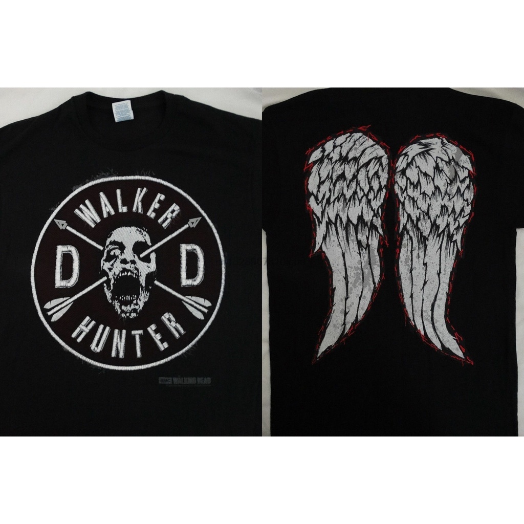 Gildan เสื้อยืด ผ้าฝ้าย 100% พิมพ์ลาย The Walking Dead Twd Walker Hunter Daryl Dixon สําหรับผู้ชาย