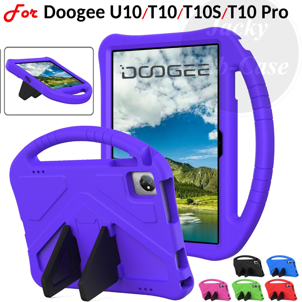 เคสแท็บเล็ต EVA กันกระแทก แบบพกพา เป็นมิตรกับเด็ก สําหรับ DOOGEE U10 T10 Pro T10S Wi-Fi U9 DOOGEE Tablet PC 10.1 นิ้ว 2023